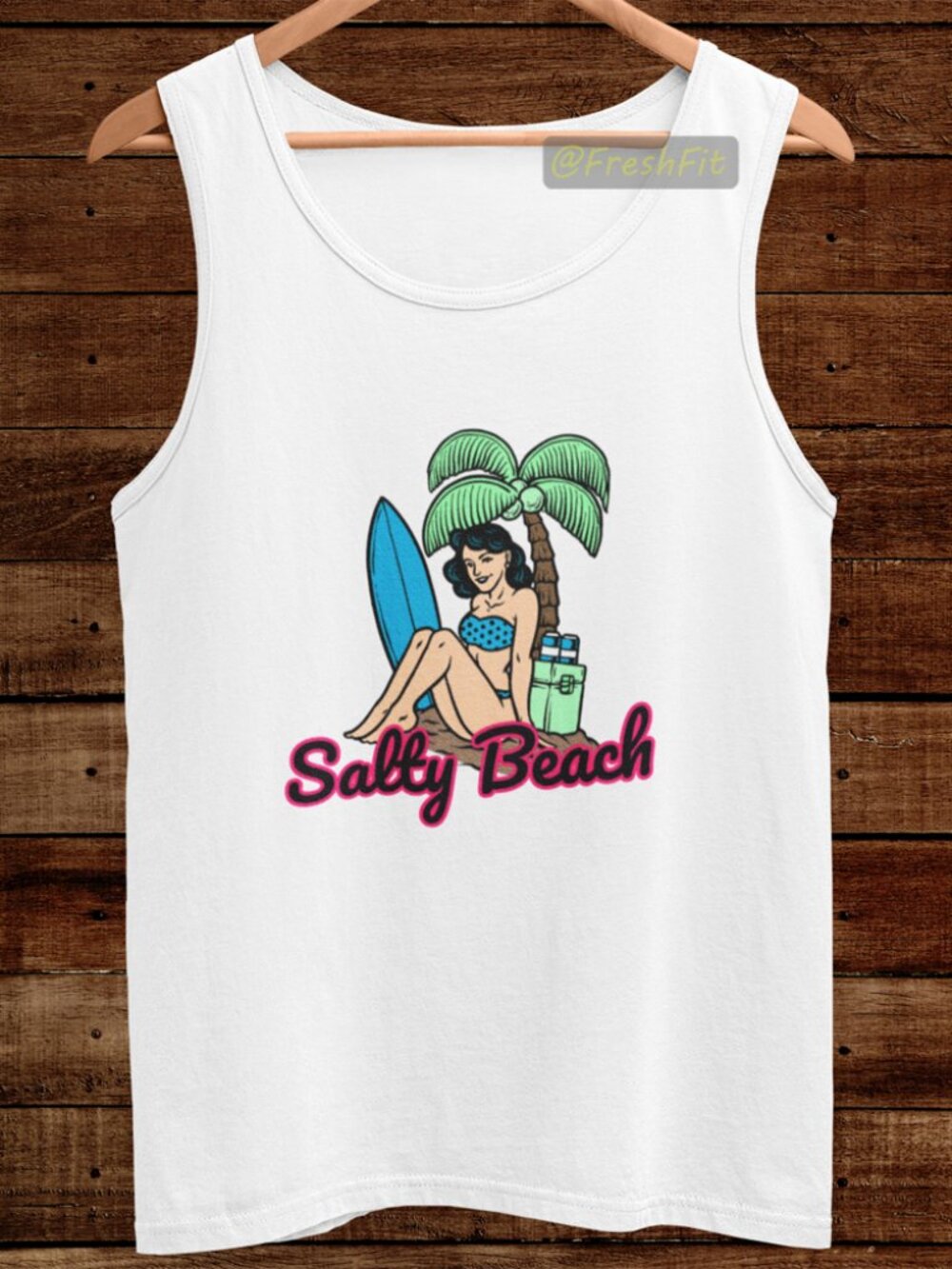 🆕Salty Beach White Tank Top